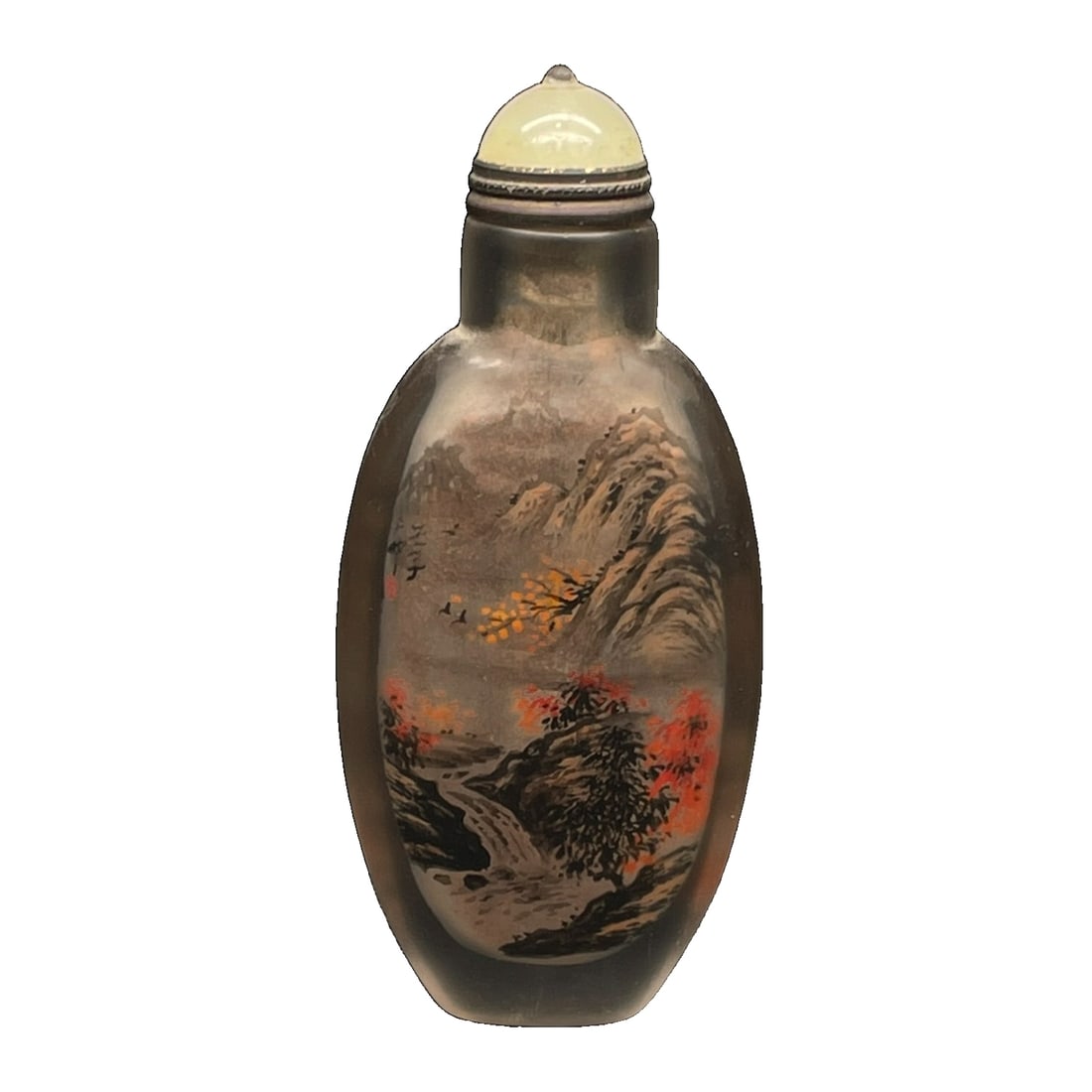 Crystal Inside-Painted Landscape Snuff Bottle (1 of 10)