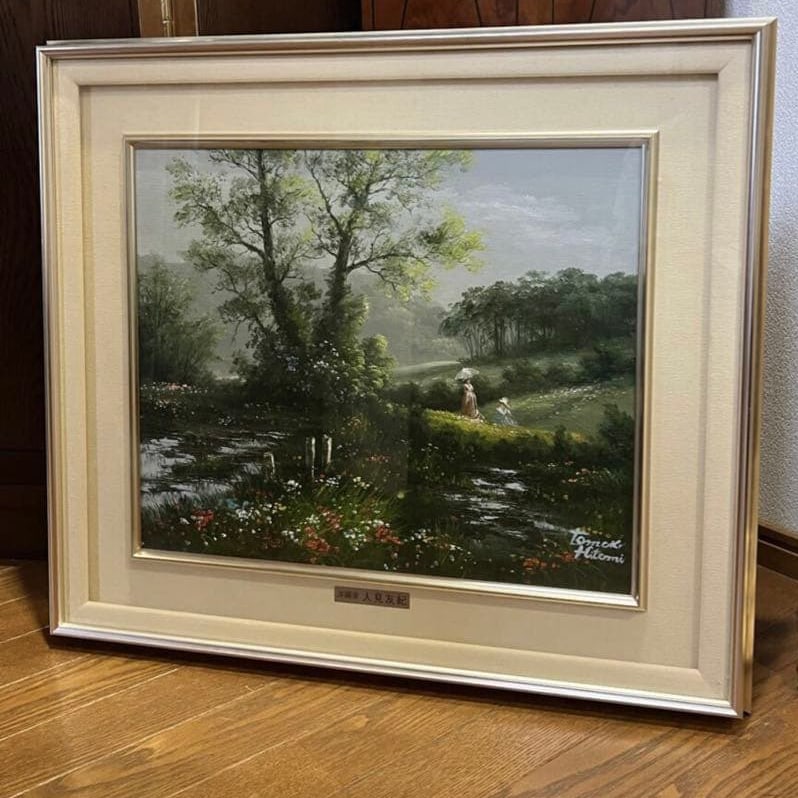 Yuki Hitomi - Original Oil Painting: Yuki Hitomi Oil Painting Original (Tomoki Hitomi Oil Painting Authentic Work) Approximately 64×57 cm Freight: 1.International Freight: Foreign shipping charges are determined by destination. 2.Photos