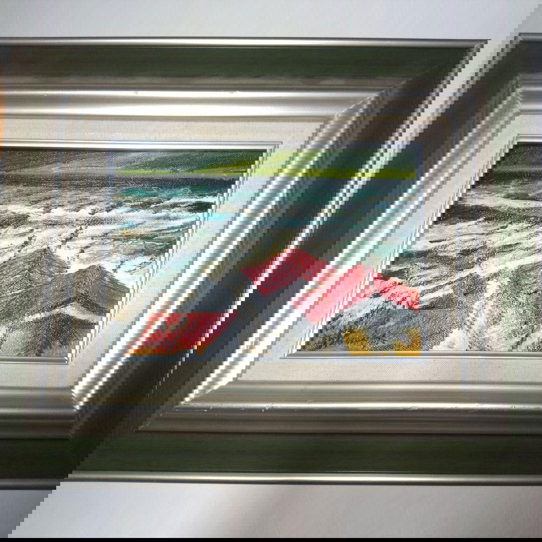 Painting, oil painting size SM, Rough Seas, Eiji Yamamoto: (Painting, Oil on Canvas, Size SM, Rough Seas, Eiji Yamamoto, Original Work, Hand-Painted, Framed.) Includes frame. The artwork is finely hand-painted and includes handwritten text. Guaranteed to be p