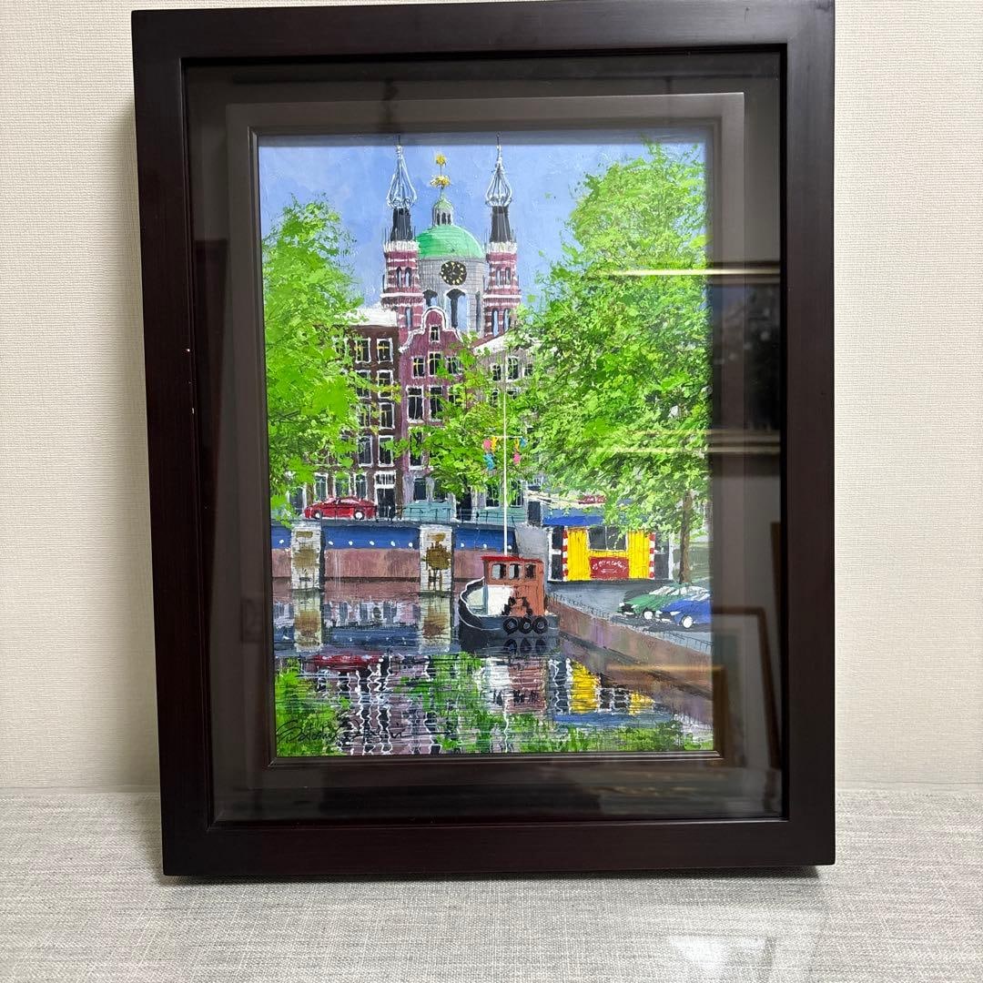 Kunio Odagiri, "Canal with a Palace," Oil Painting, Size 4.: Title: "Canal with a Palace" by Kunio Odagiri, Oil Painting, Size F4 If you require more photos of the item, please leave a comment. We will do our best to accommodate your request. Product Descriptio