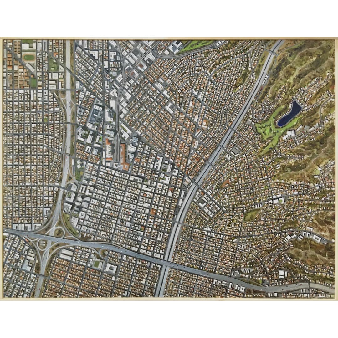 Original Painting "Satellite Imagery No. 11": (Original Painting "Satellite Imagery No. 11") This is a work by the exhibiting artist, Kazuhiro. Dimensions: F50 / Mixed media / Framed, with hanging rings and vinyl straps included. Title: "Satellit