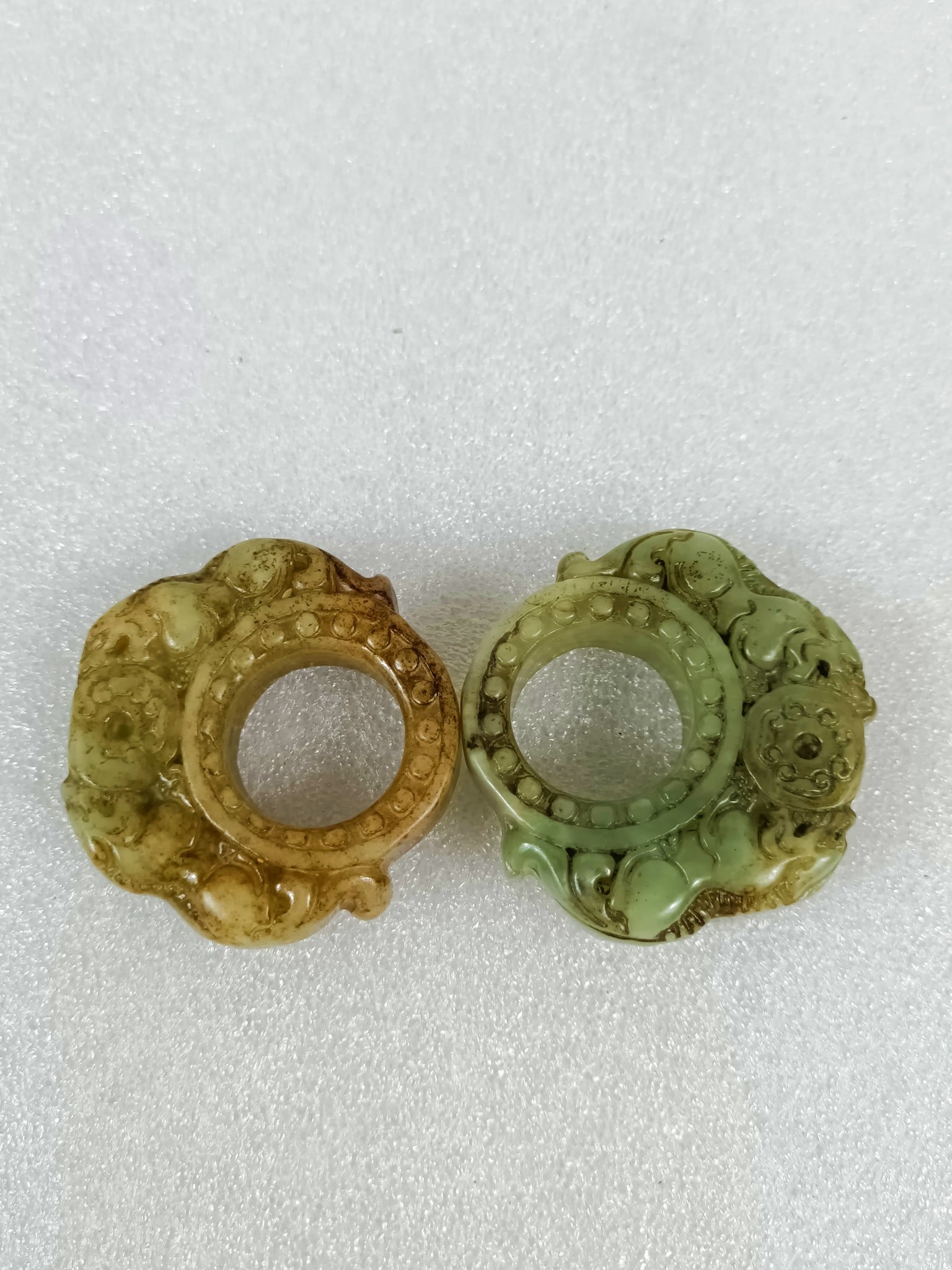 Hetian jade thumb ring - 5