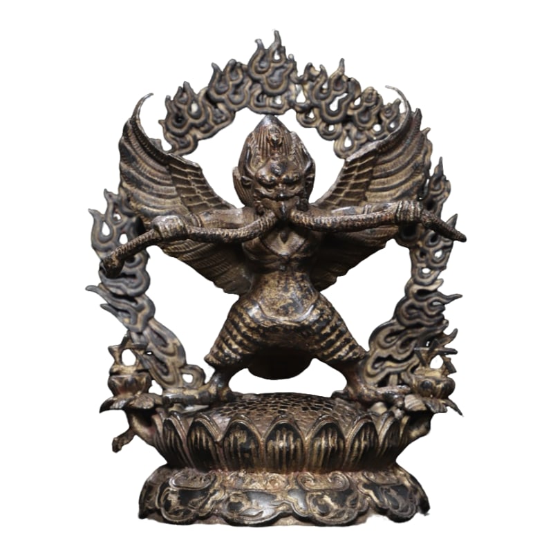 Bronze Gilded Garuda Statue (1 of 10)
