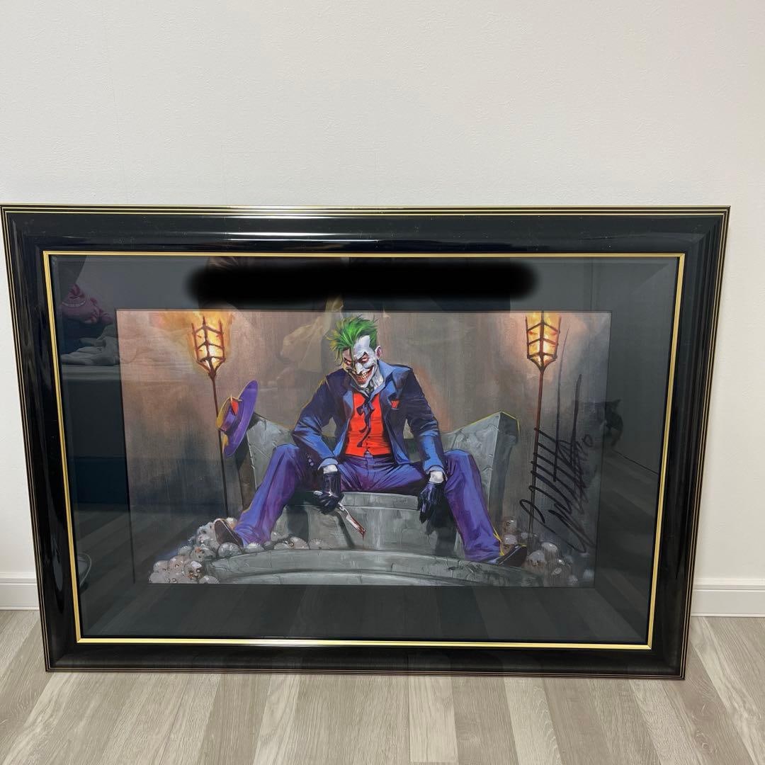 Joker Art Piece with Certificate of Authenticity and Framed, Includes Serial Number: (Joker Art Piece with Certificate of Authenticity and Framed, Serial Number Included) Details of the Work Official artist for DC Comics and Marvel Comics This is a work by Gabriele Dell'Otto. He is an