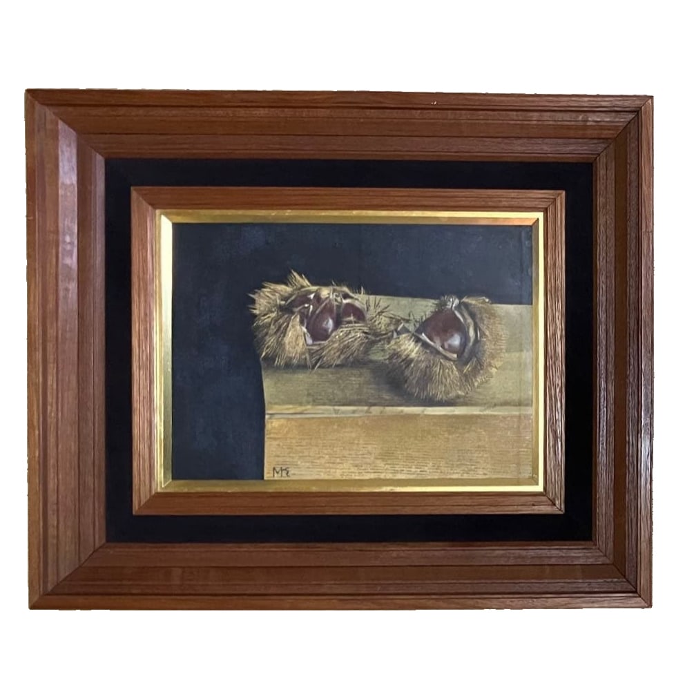 Kono Michinori, Action Art Association Oil on Canvas, F4 Umeda Gallery Exquisite Miniature: (Action Art Association, Michinori Kono, F4, Oil Painting, Umeda Gallery, Exquisite Miniature Painting, Mentor: Kinzo Kunieda) A leading figure in the Action Art Association and an artist active in in