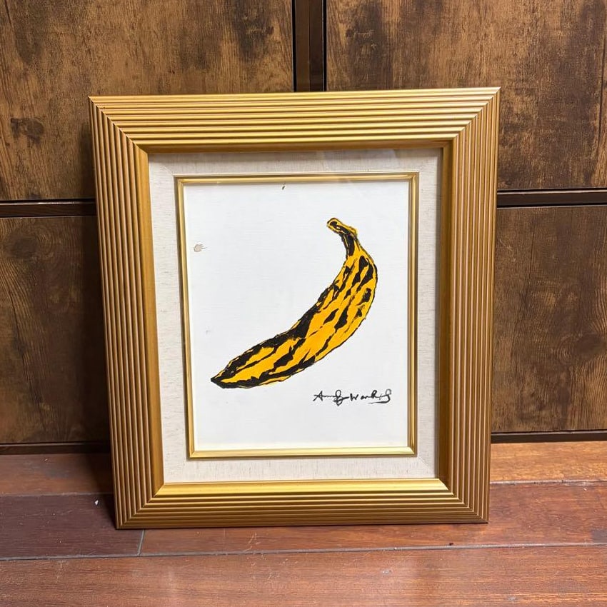 Andy Warhol, Oil Painting, Hand-Painted, Artist's Signature, Rare: Andy Warhol Oil Painting, Hand-Painted, Artist's Signature, Rare Frame Dimensions: 37 x 42 cm (Please allow for slight discrepancies due to amateur measurement) This artwork has not been authenticated