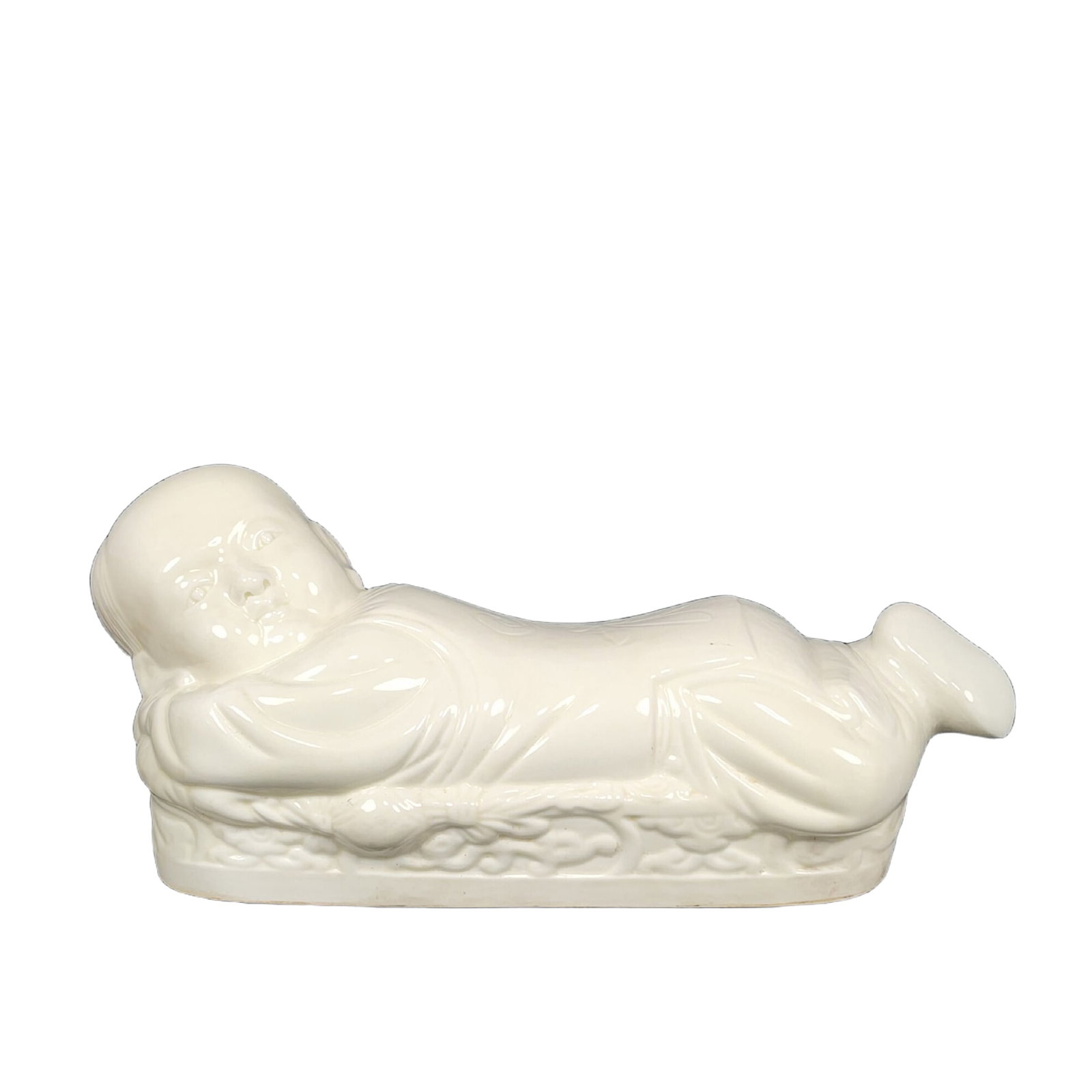 Song Dynasty Ding kiln carved Qianlong's poem pattern child pillow: Song Ding Kiln Carved Qianlong's Poem Pattern Child PillowDimensions: 14.6cm in height, 32cm in length Freight: 1.International Freight: Foreign shipping charges are determined by destination. 2.Photo