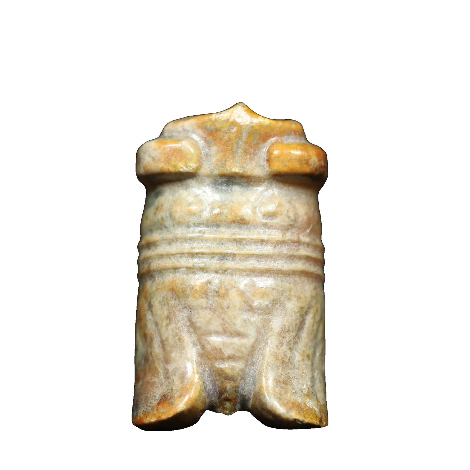 Old Hetian jade cicada pendant: Exquisite antique Hetian jade cicada pendant, finely carved with delicate jade quality, aged patina, and detailed as shown in the picture. Dimensions: 2.9x1.7x1.3 cm, weight: 11.3 grams. Freight: 1.In