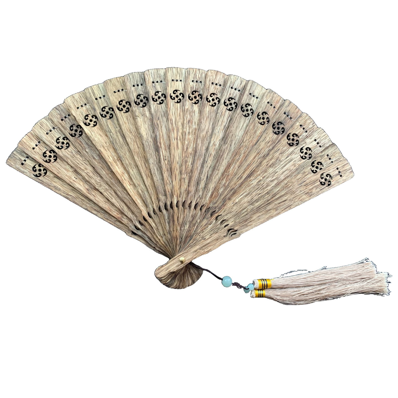 Agarwood Fan: Sandalwood fan, with a light fragrance Fan surface 36 cm Length 22 cm Weight 58 grams Freight: 1.International Freight: Foreign shipping charges are determined by destination. 2.Photos, descriptions a