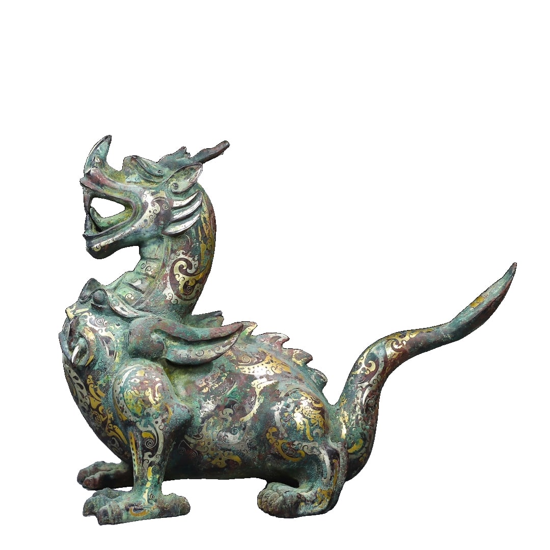 Warring States Bronze Inlaid Gold and Silver Beast (1 of 11)