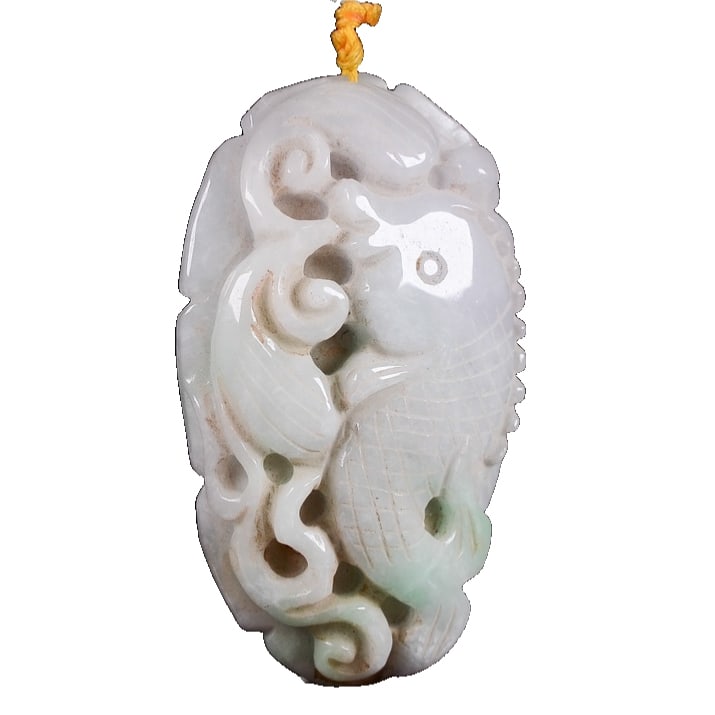 Old Jadeite Abundance Year After Year: Old Jadeite "Continuous Abundance" Piece: The jadeite features a fine texture and a warm luster, symbolizing continuous abundance, prosperity, and wealth. It is suitable for both collection and