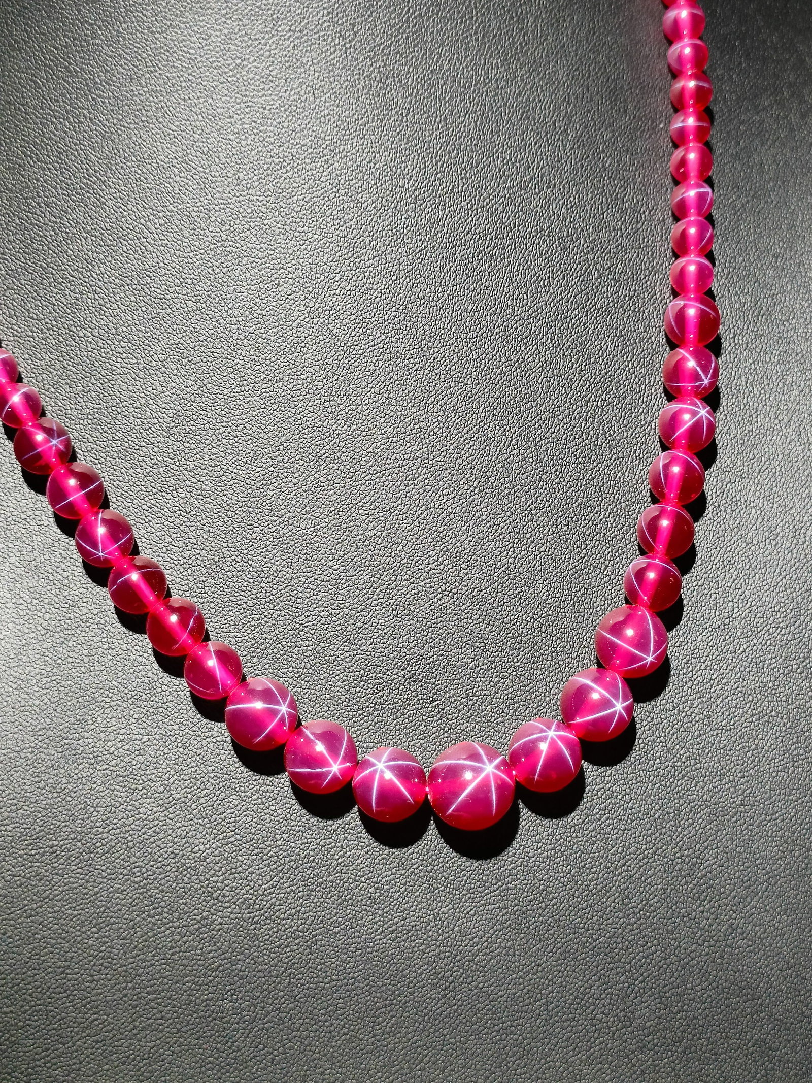 Collection Hexagram Star Ruby Necklace - 7