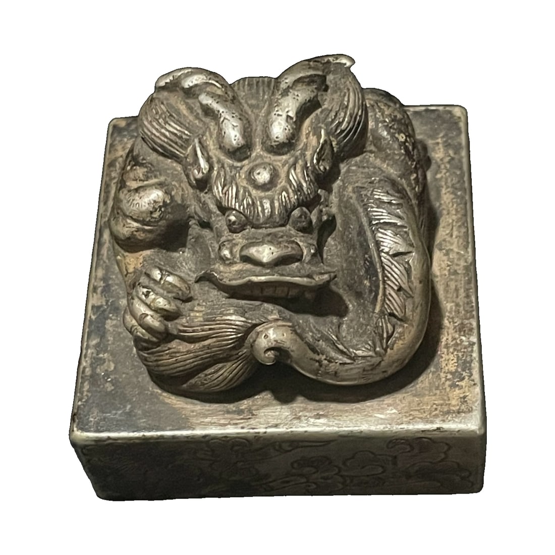 White Copper Gilded Silver Dragon Seal (1 of 10)