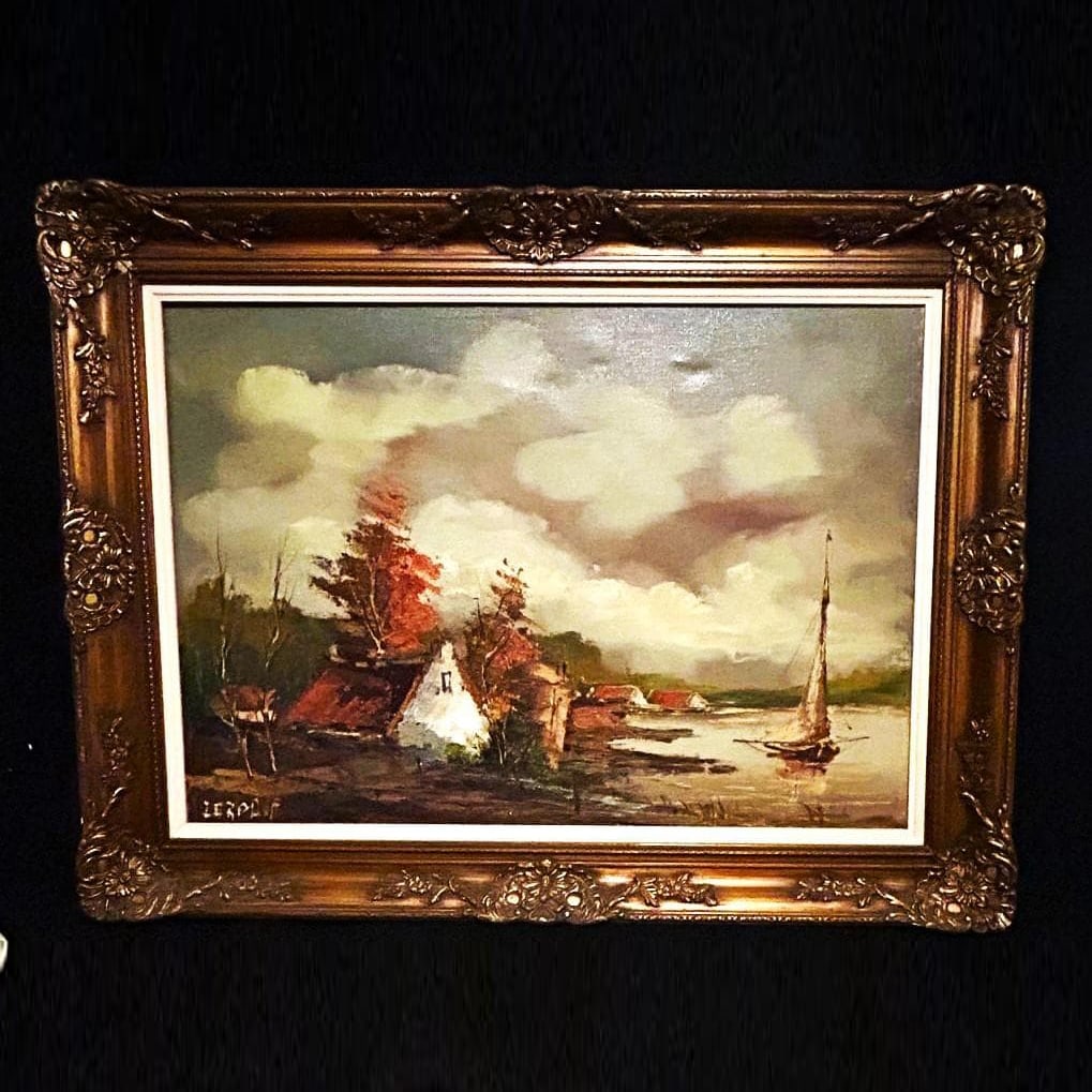 A Century of Masterpieces from the Collection: "Lakeside Landscape in Southern France" by Cordova, (1 of 8)