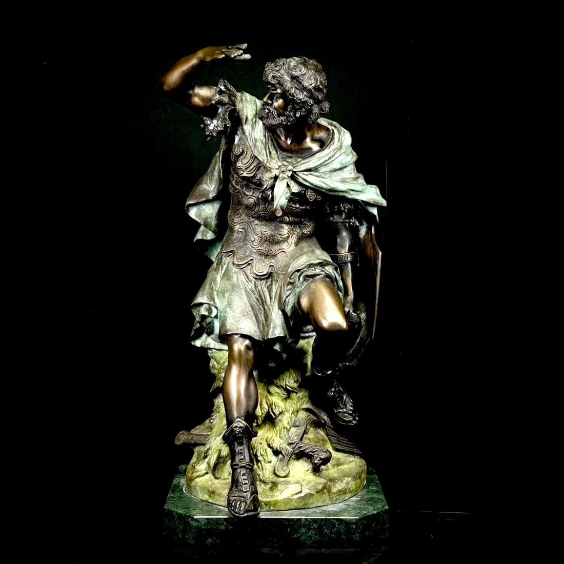 19th-century Italian sculptor Attilio de Luca's statue "Perseus" (1 of 10)