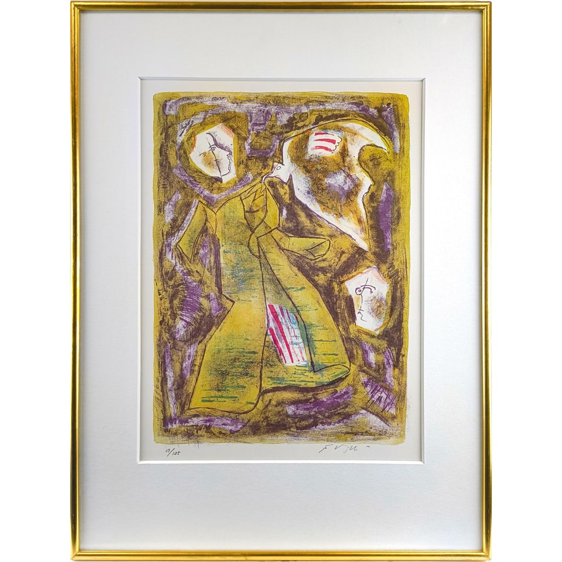 Wakita Kazu, "Tori no Uta ShirIzu E" (Song of the Birds Series E), Lithograph, Print, Painting. (1 of 8)