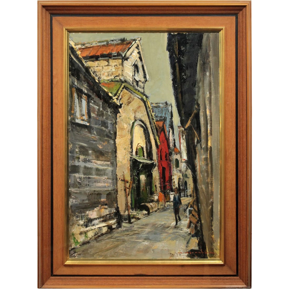 Higuchi Hiroshi, "Ameagari no Otaru" (Otaru After the Rain), oil painting. (1 of 10)