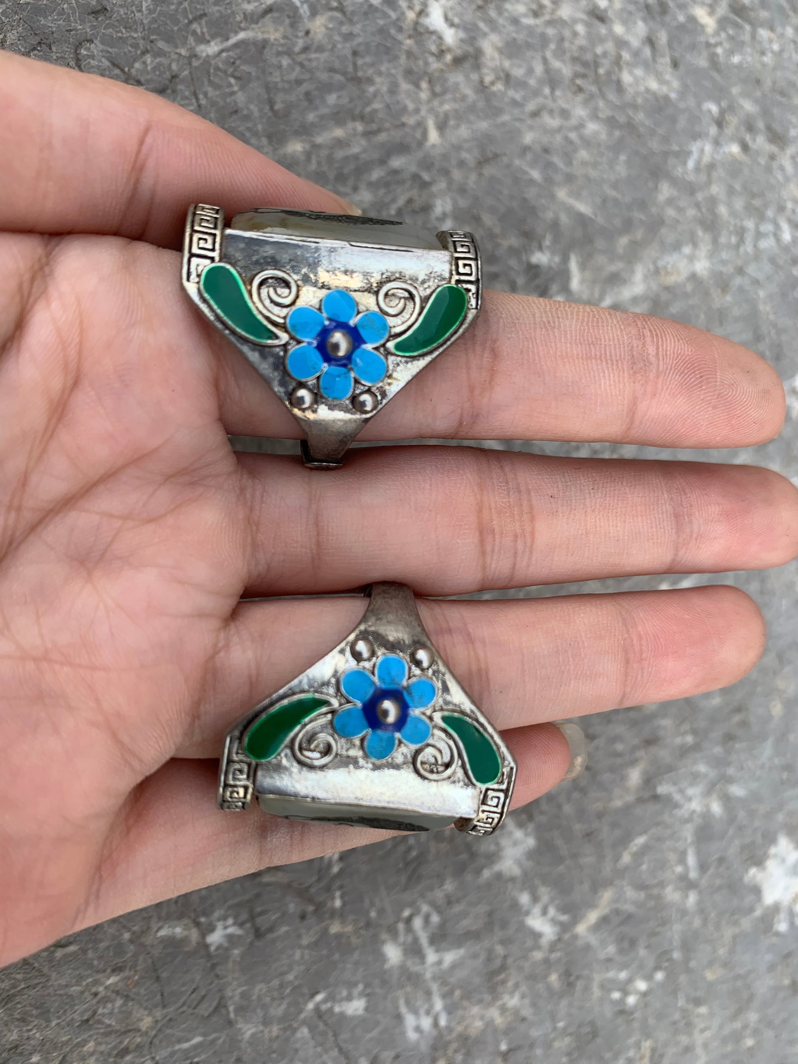 Hetian Jade Buddha Ring - 6