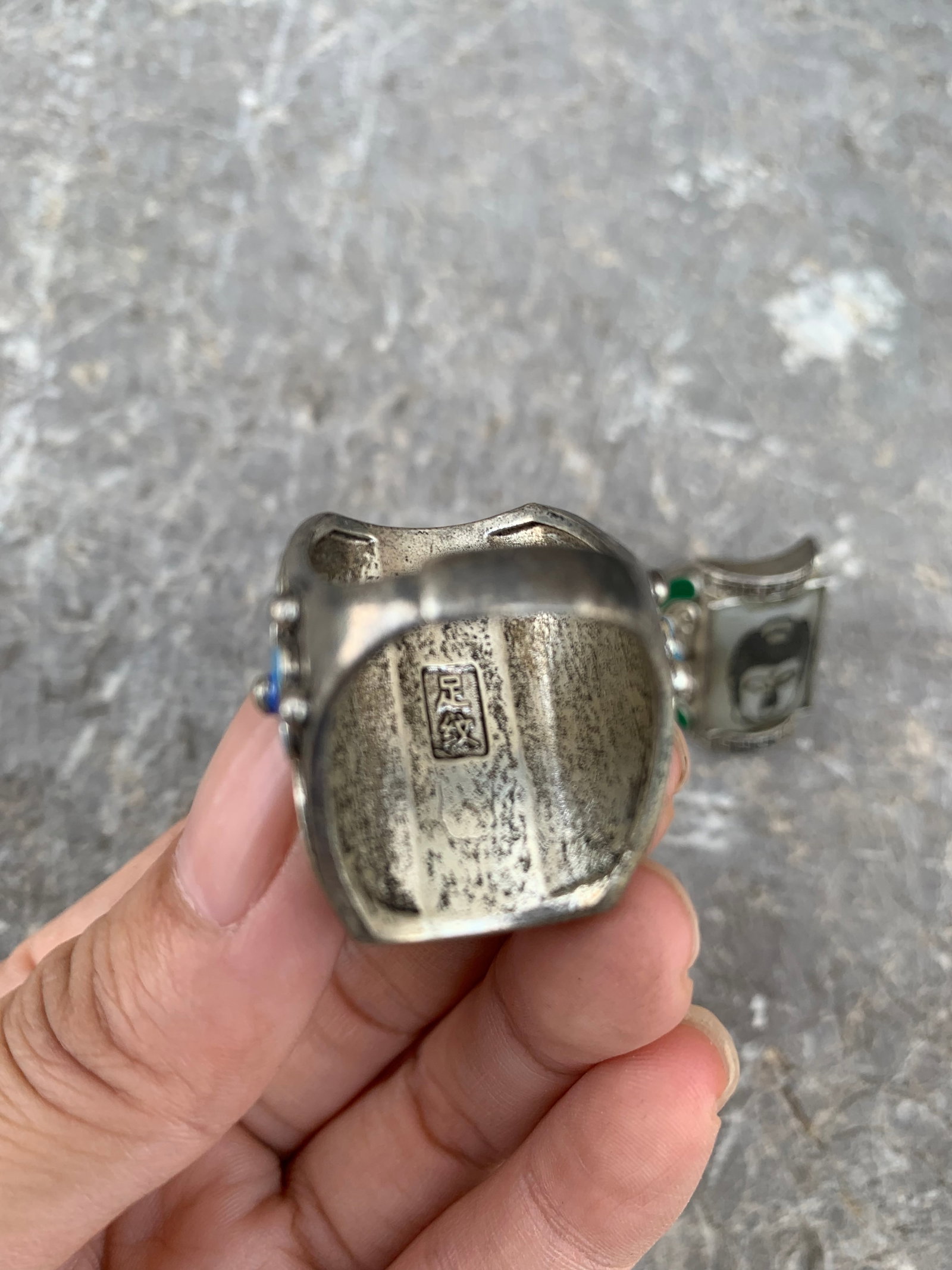 Hetian Jade Buddha Ring - 8