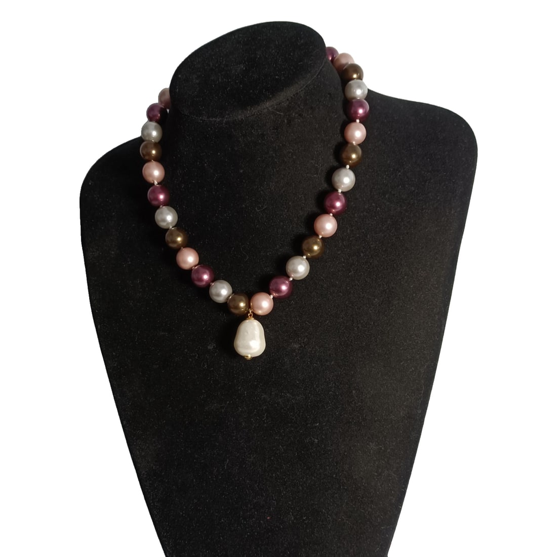 Vintage Multicolor Pearl Necklace (1 of 10)