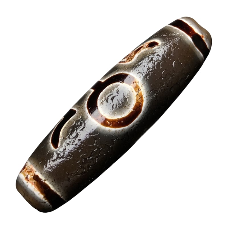 Old Material High Oil Patina Nobleman Dzi Bead (1 of 10)