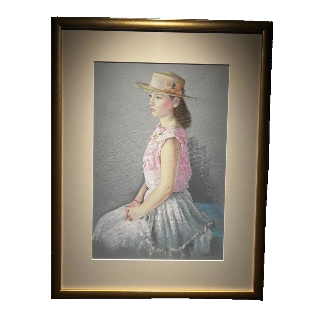 Sada Masaharu [Sh?jo] Original Work, Famille Rose Painting (1 of 10)