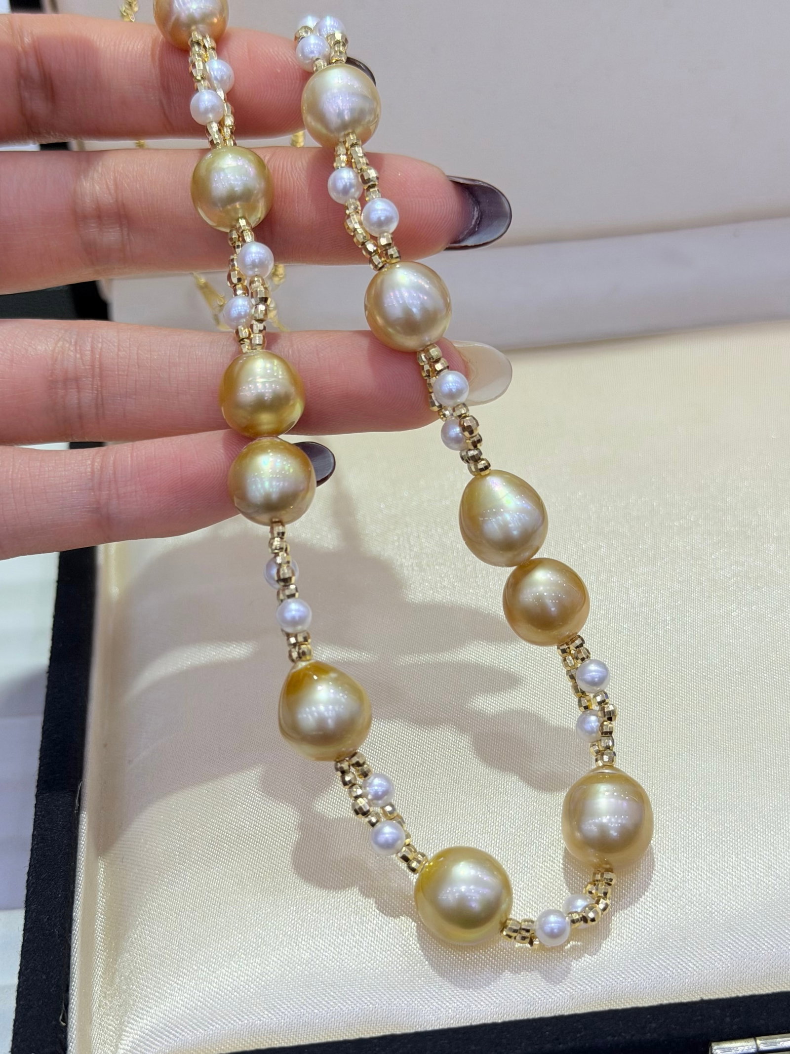 S925 Silver Natural Edison Pearl Necklace - 5