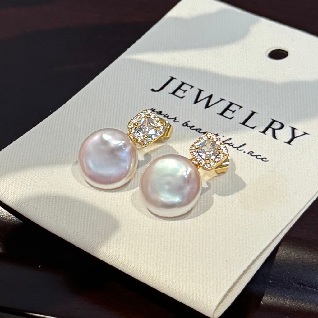 Natural Baroque Pearl Earrings (1 of 6)