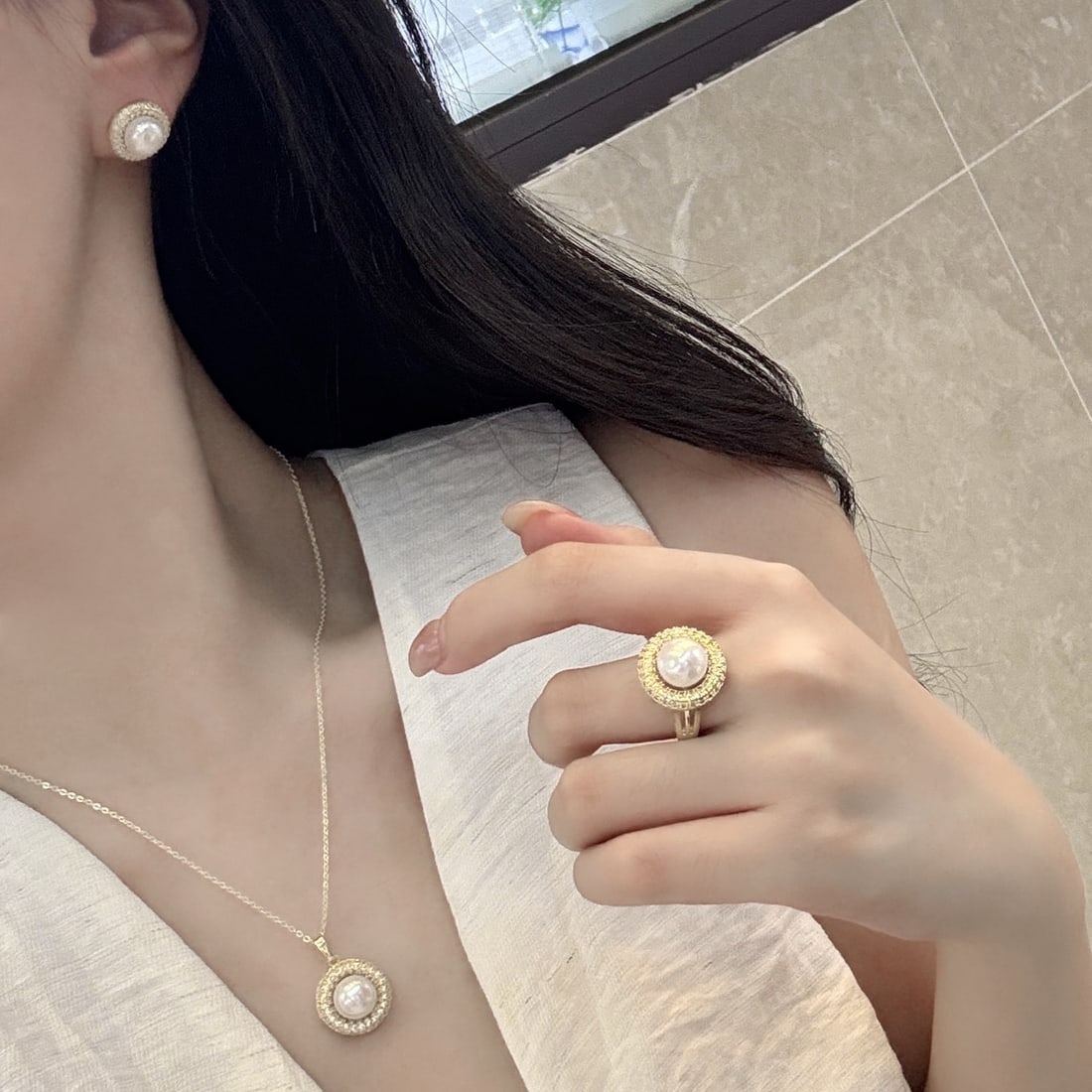 Button three-piece set - 6