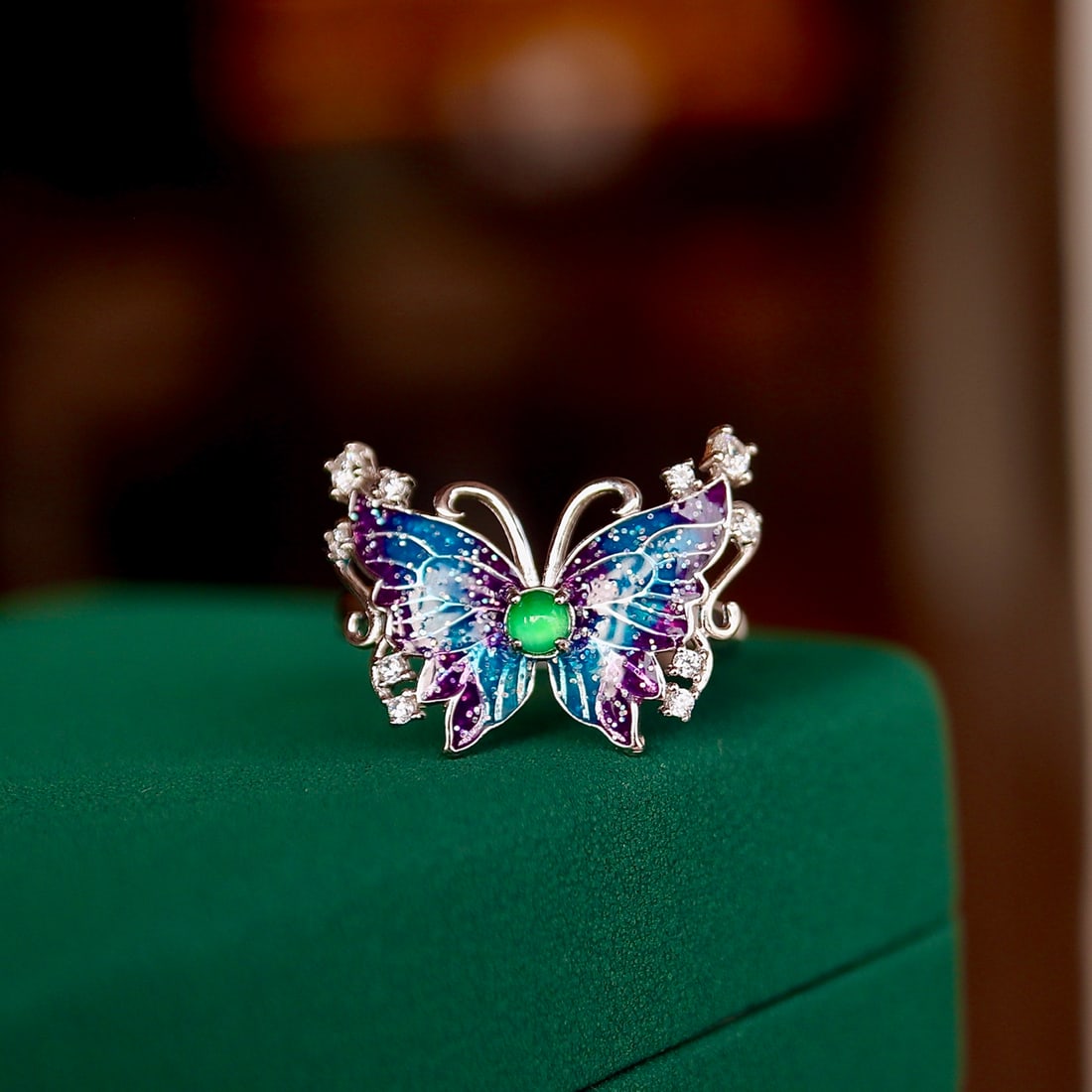 S925 Silver Natural Jade Ring (1 of 7)