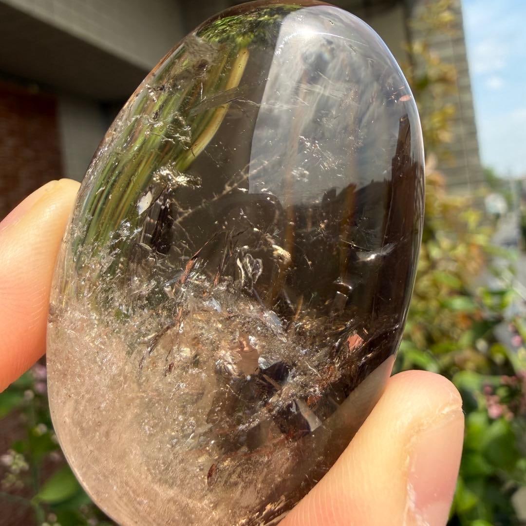 Smoky Yellow Crystal: Smoky Quartz Crystal Product Name: Smoky Cluster Origin: Unknown Weight: Approximately 58.8 grams Dimensions: Approximately 5.4 cm x 3.5 cm x 2.1 cm Condition: Unused Smoky Quartz: It is referred to a