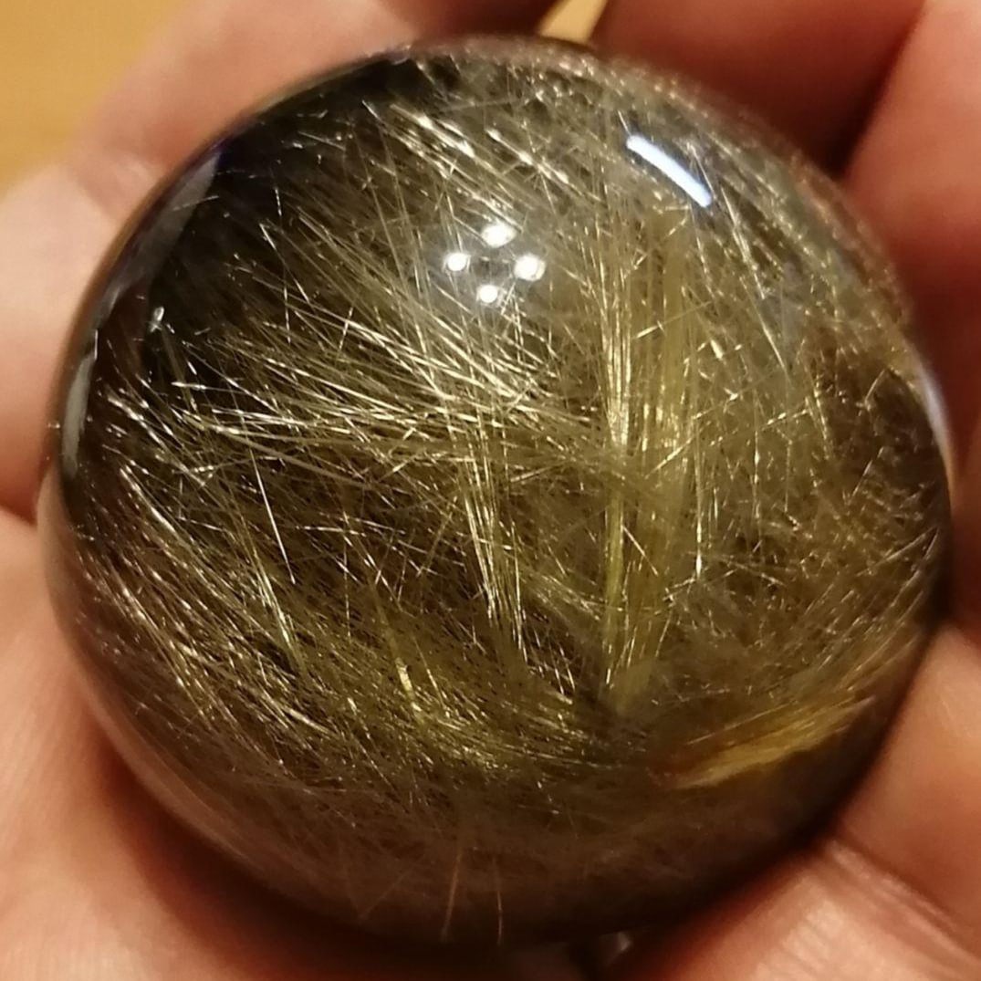 High-Quality Golden Rutile Quartz Sphere (1 of 12)
