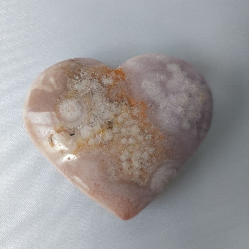 Cherry Blossom Agate Heart-Shaped Natural Energy Stone (1 of 4)