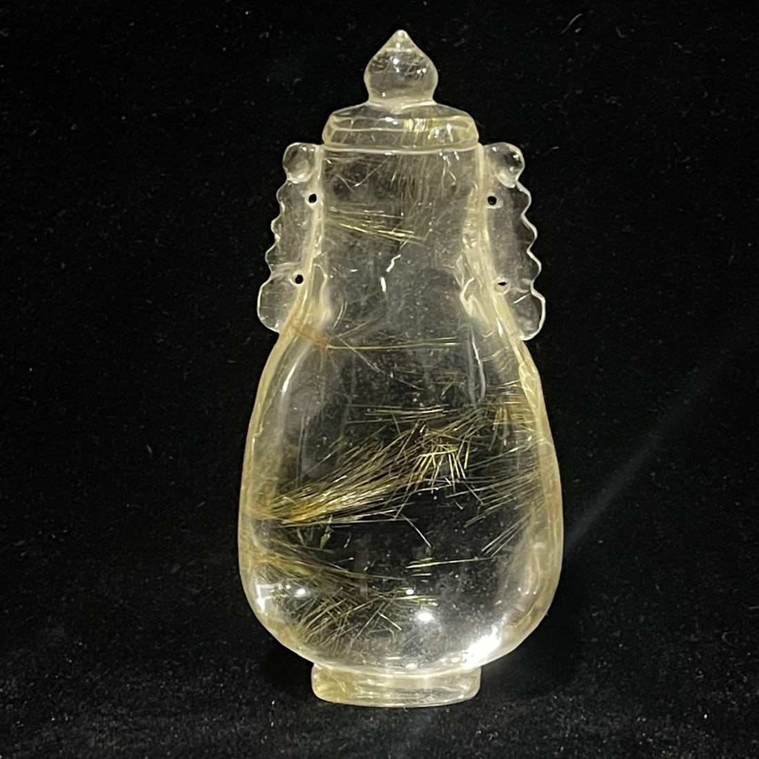 Natural Golden Rutilated Quartz Vase Pendant (1 of 9)