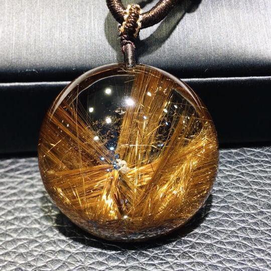 Natural Rutilated Quartz Pendant (1 of 1)