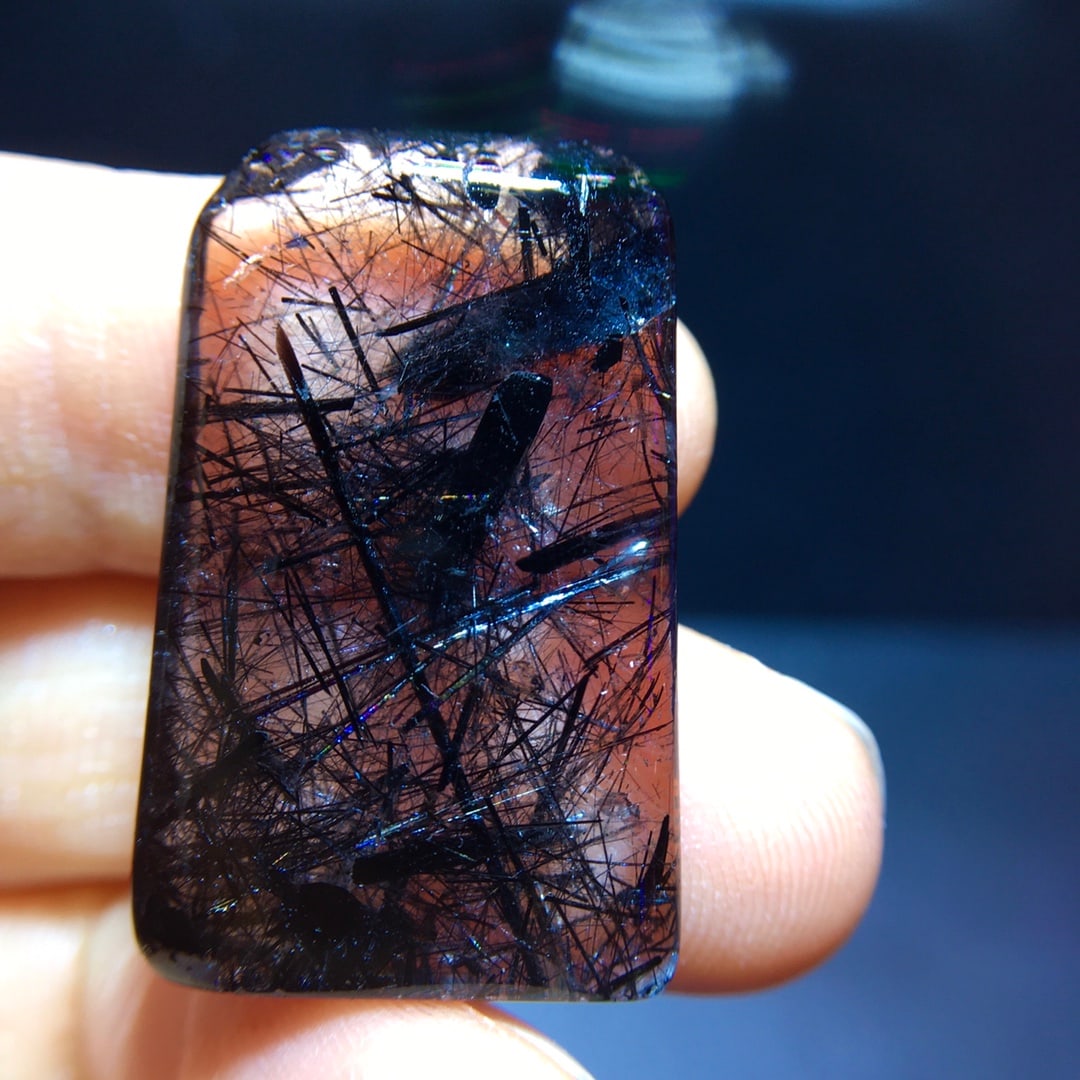 Natural Black Rutilated Quartz Pendant (1 of 9)