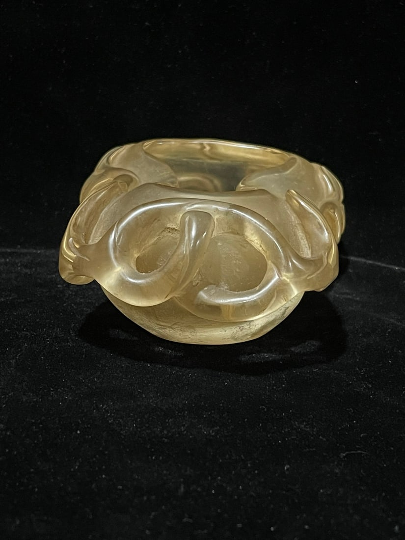 Crystal Leaf Pattern Brush Washer - 4