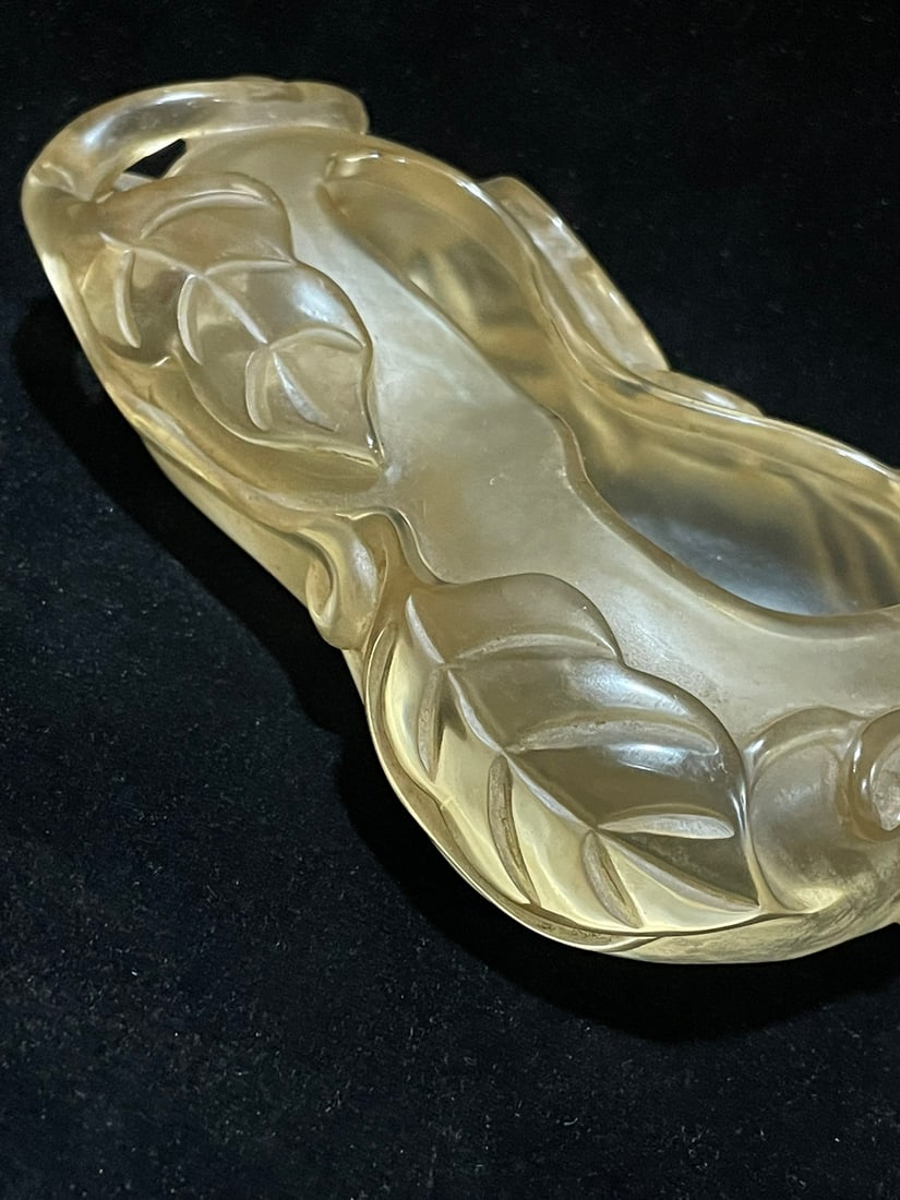 Crystal Leaf Pattern Brush Washer - 6
