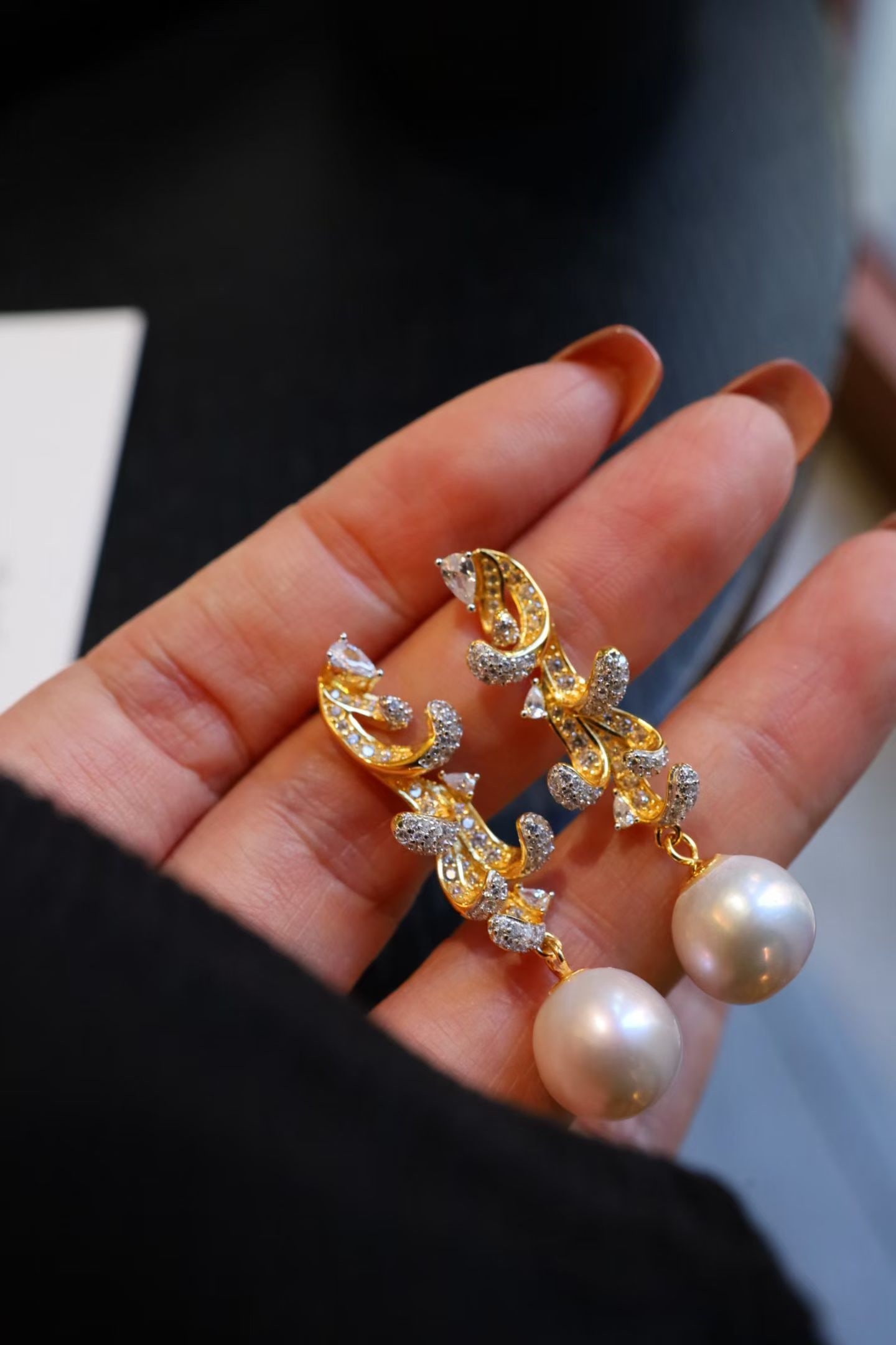 Natural Pearl Earrings (1 of 9)