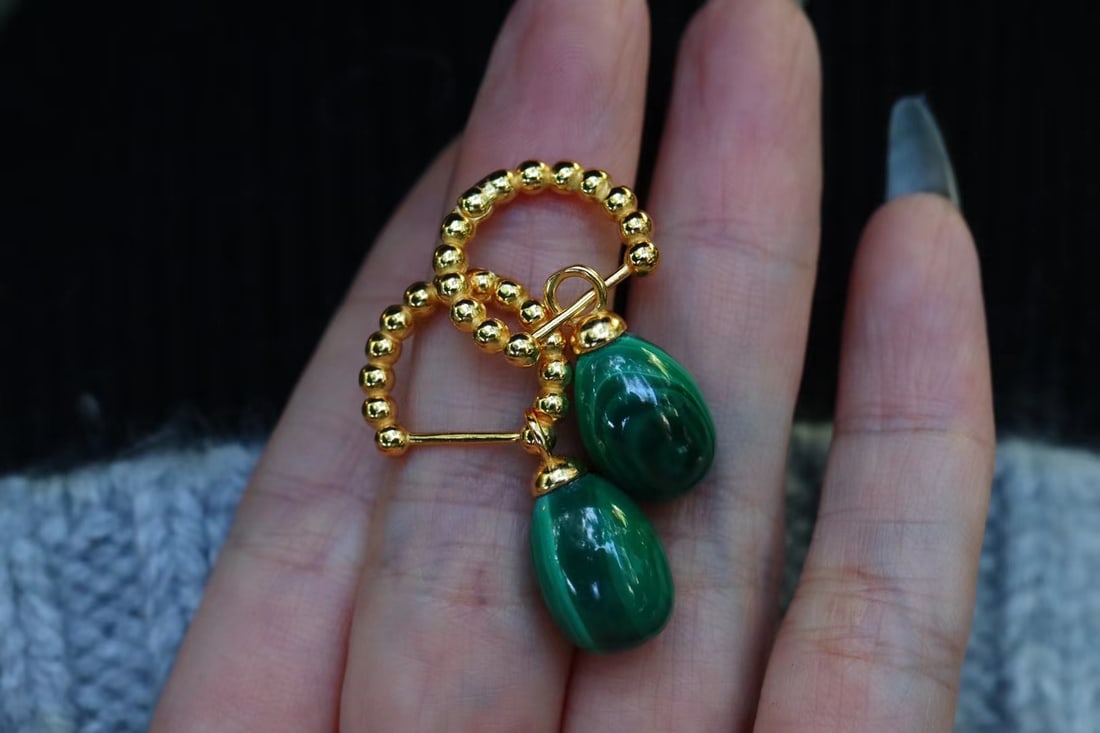 Malachite Earrings (1 of 6)
