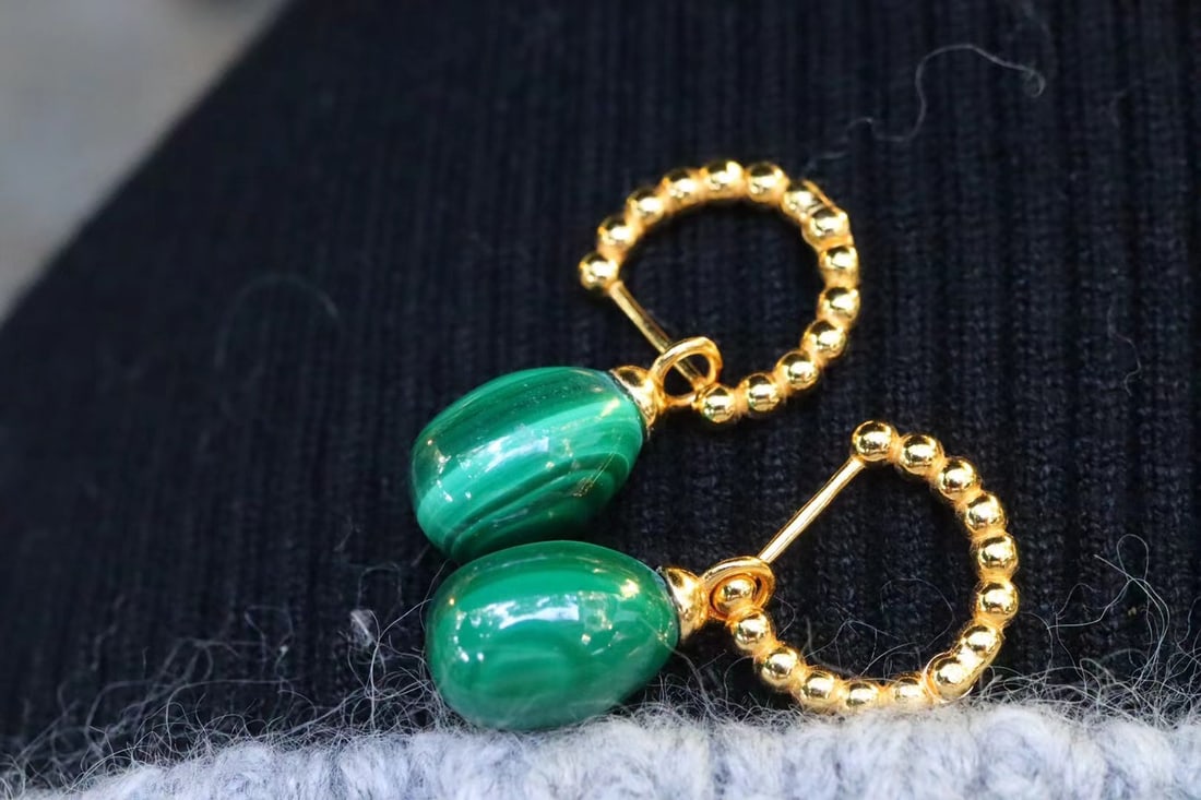 Malachite Earrings - 2