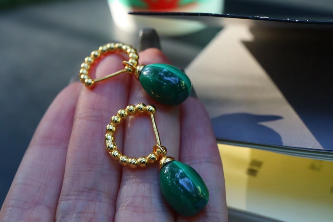 Malachite Earrings - 6