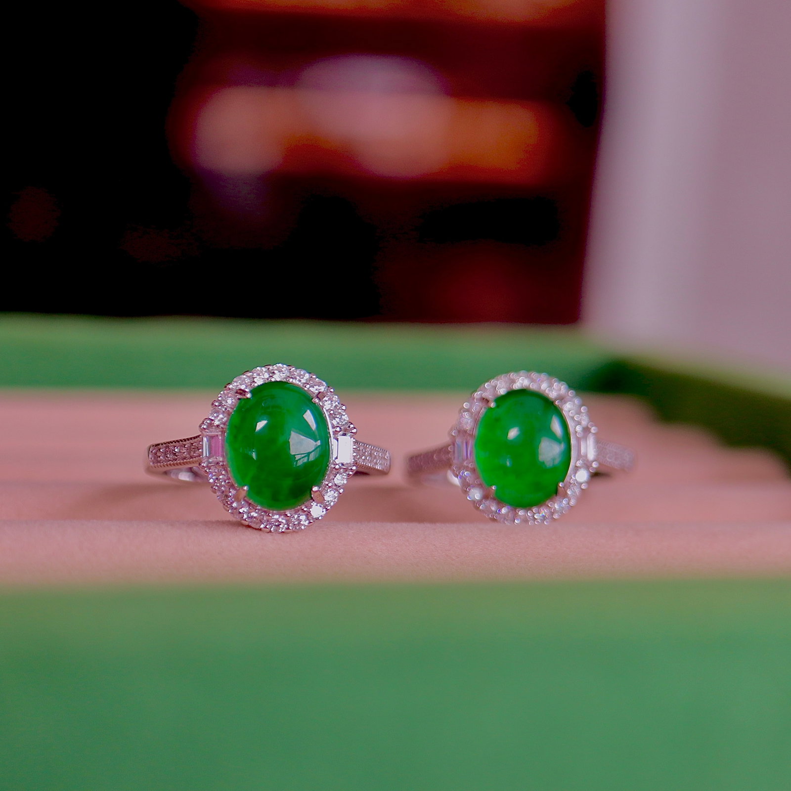 S925 Silver Natural jadeitem Type Ring - 3