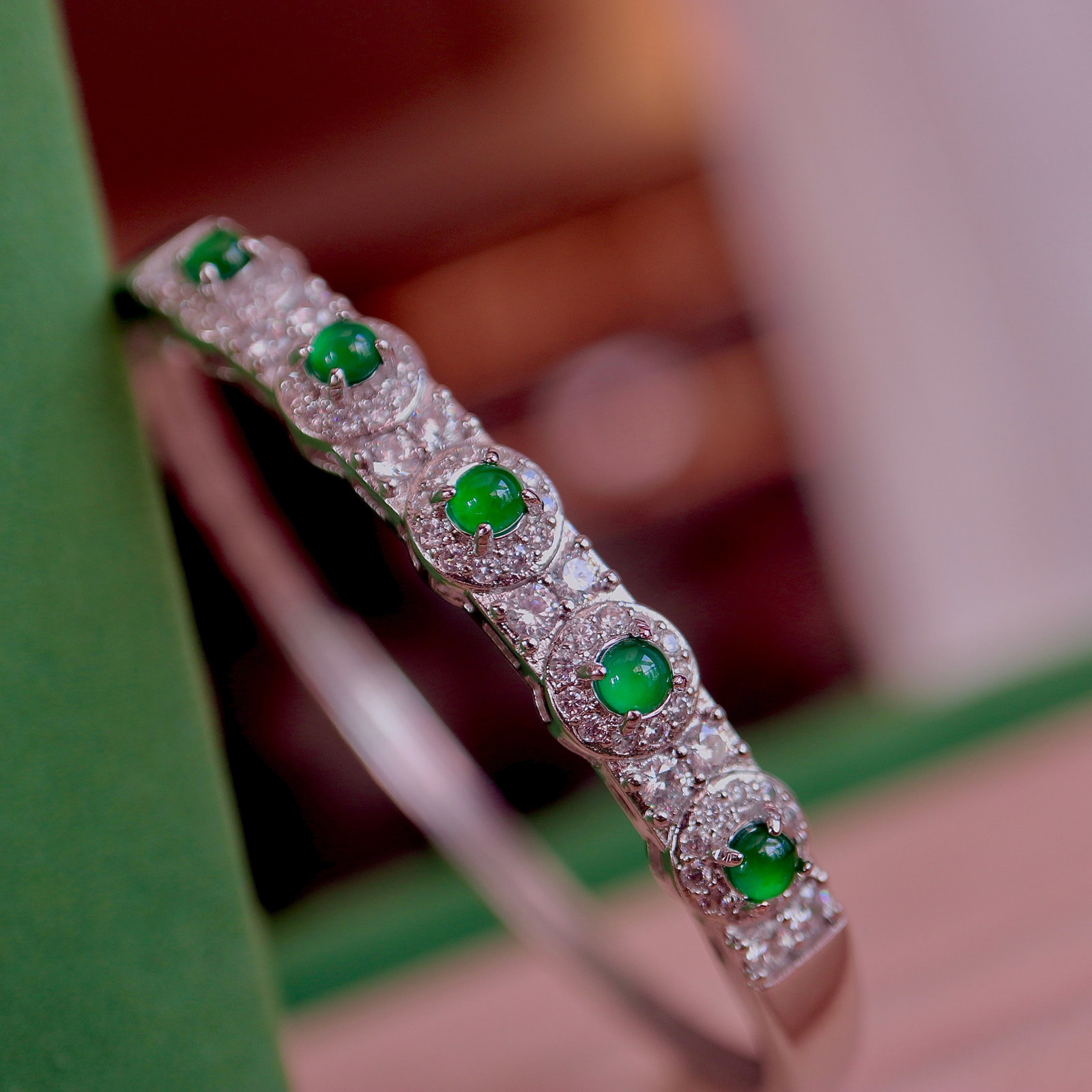 Natural jadeite bangle - 2