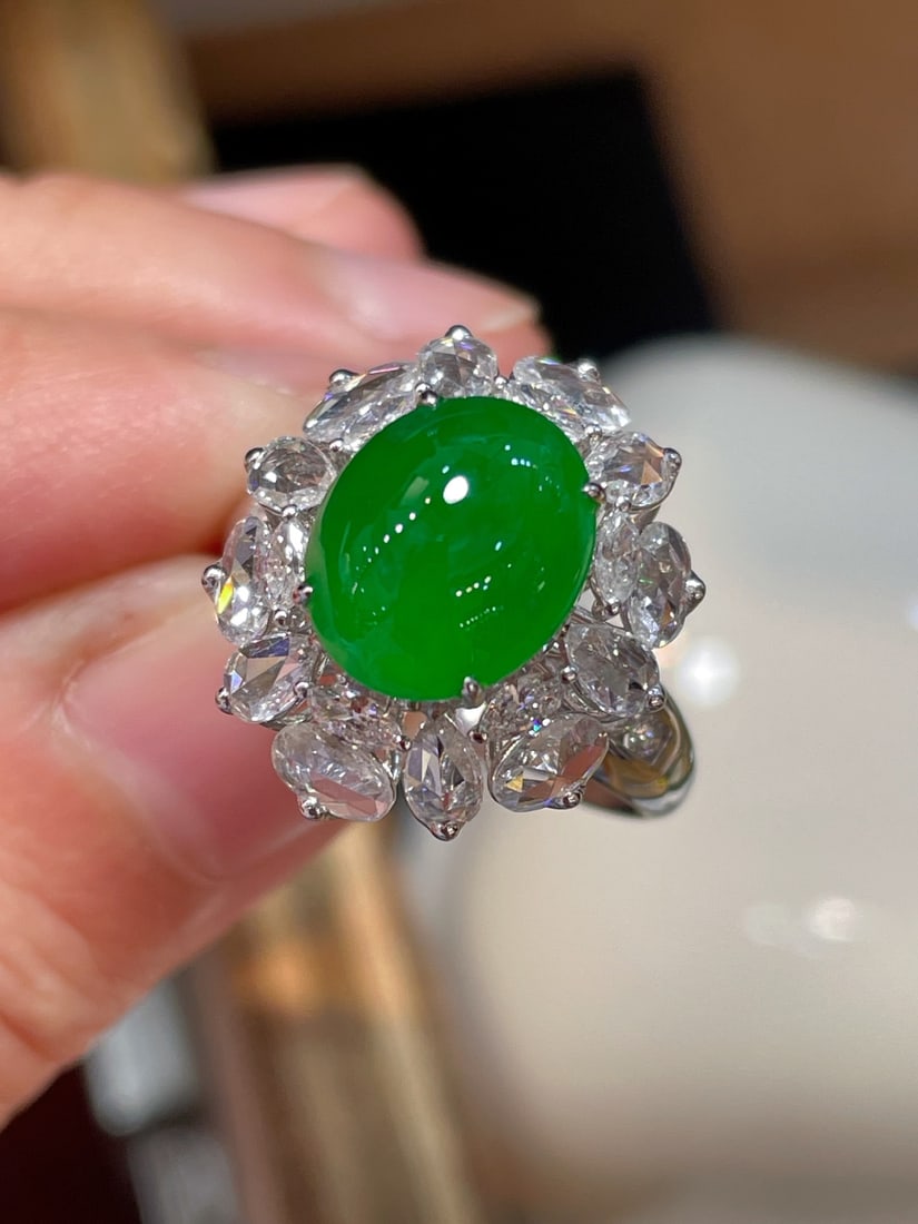 High Ice Jadeite Ring - 2