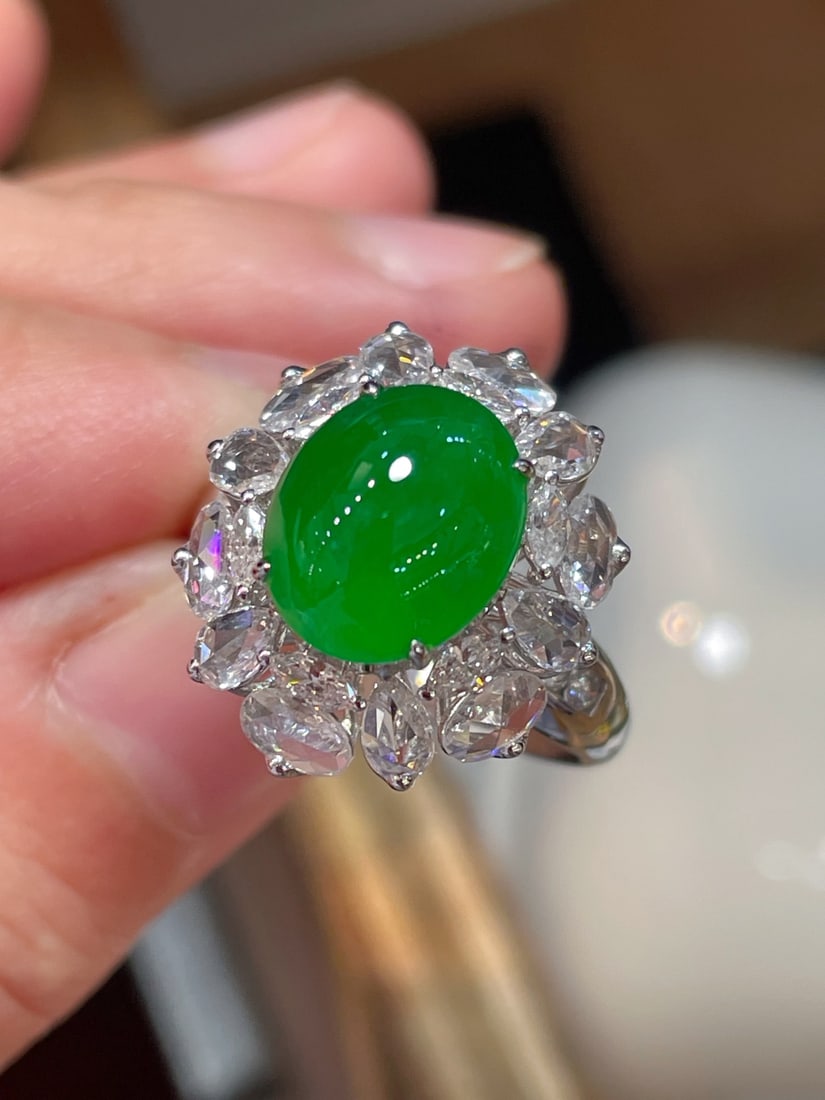 High Ice Jadeite Ring - 3