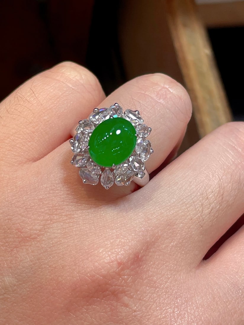High Ice Jadeite Ring - 5