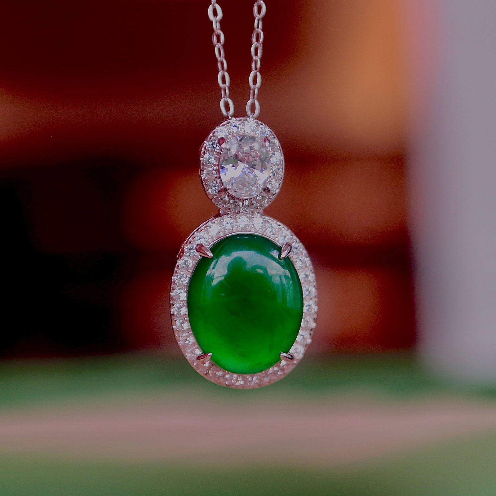 Natural jade pendant (1 of 9)