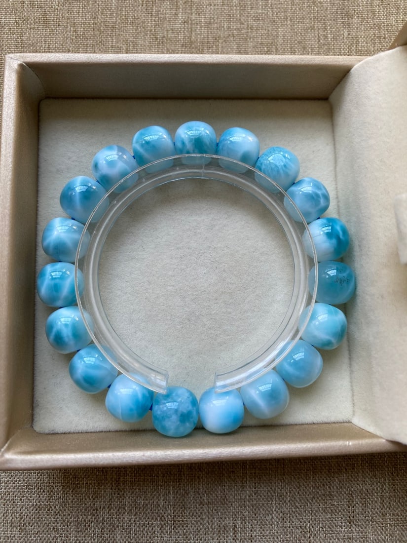Natural Larimar Bracelet (1 of 9)