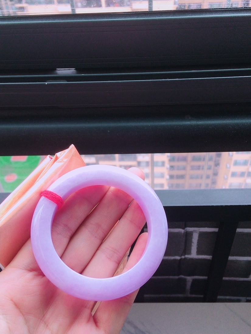Violet Jadeite Bangle - 6